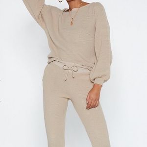 Nasty Gal Knit Jogger Set